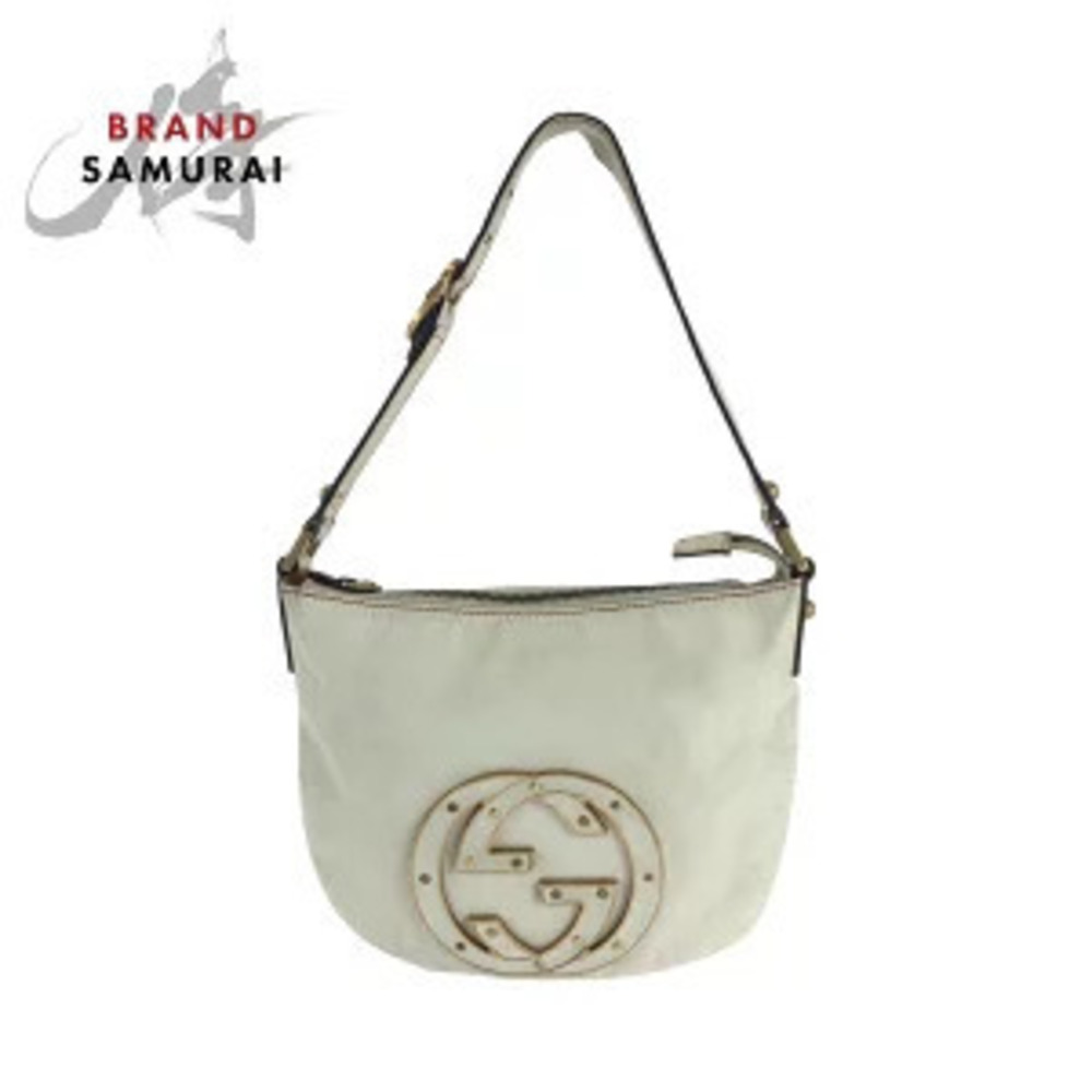 Gucci Soho Interlocking White Leather Hobo Shoulder Bag